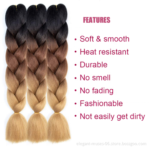 wholesale yaki braiding hair african private label braiding hair new Jumbo ombre braiding hair